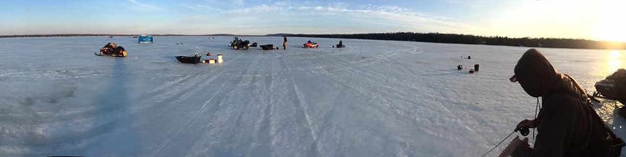Guided Ice Fishing on Lake Gogebic